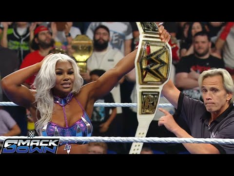 WWE SmackDown 31 October 2025 Jade Cargill Wins WWE Women's Championship Tiffany Stratton Lose