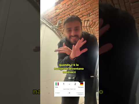 ITALIA -GERMANIA 1-2 #italiagermania