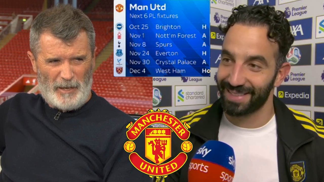 Ruben Amorim Post-Match Interview & Man United Debate with Keane & Carragher ⚽