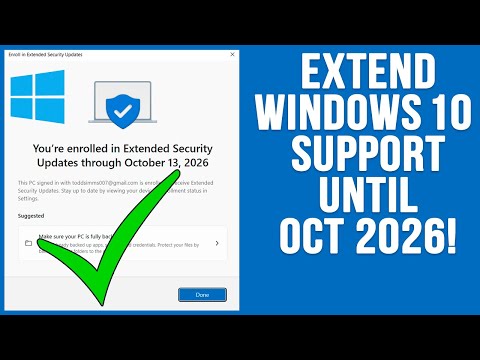 How to Extend Windows 10 Support for an Additional Year (October 2026) with the ESU Program