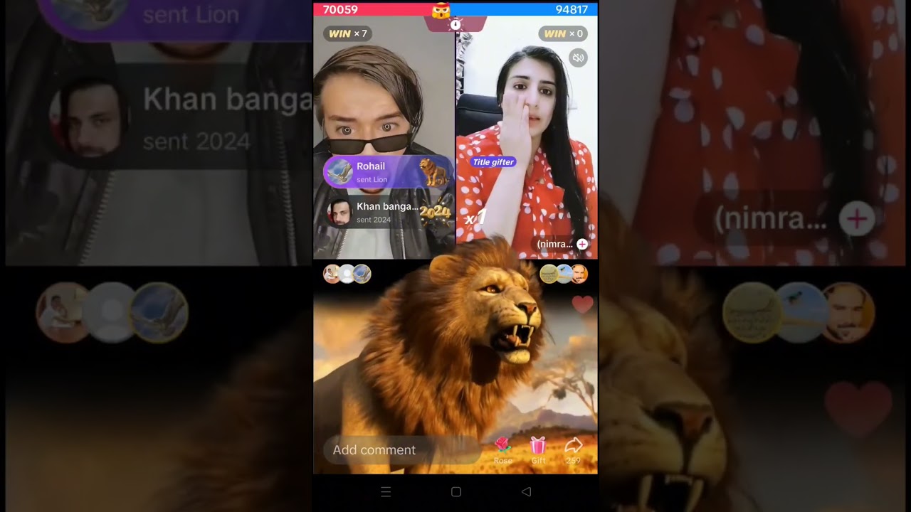waseem tiktok Live lion gift