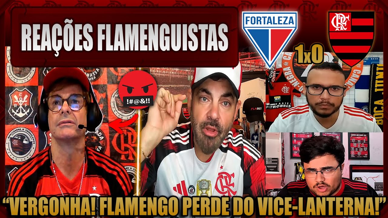 Reações Flamenguistas ao Gol Decisivo do Fortaleza 1x0 Flamengo | Brasileirão 2025 ⚽