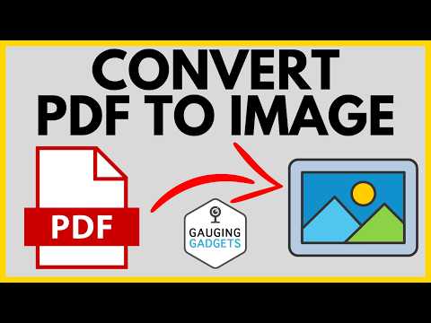 How to Convert PDF to Image - PDF to PNG / JPG
