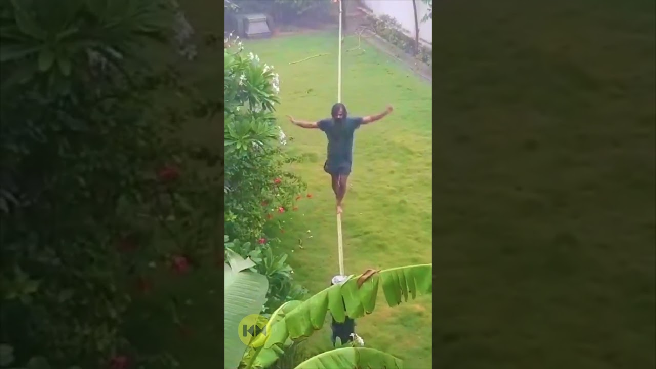 Pranav Mohanlal's Amazing Rope Walk 🎥