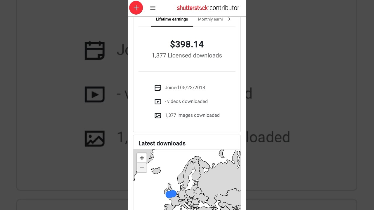 My Earnings from Selling Photos and Vectors on Shutterstock