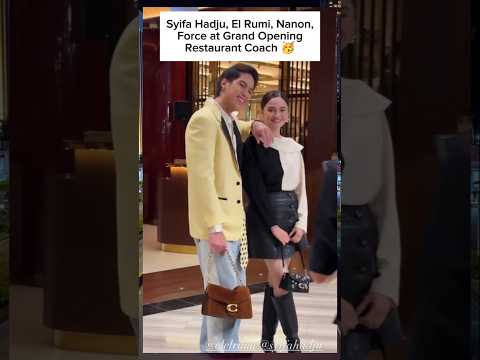 Syifa Hadju dan El Rumi bersama Artis Artis dari Luar Negeri diAcara Grand Opening Restaurant Coach