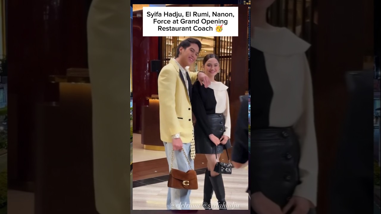 Syifa Hadju & El Rumi Hadiri Grand Opening Restaurant Coach bersama Artis Internasional 🌟