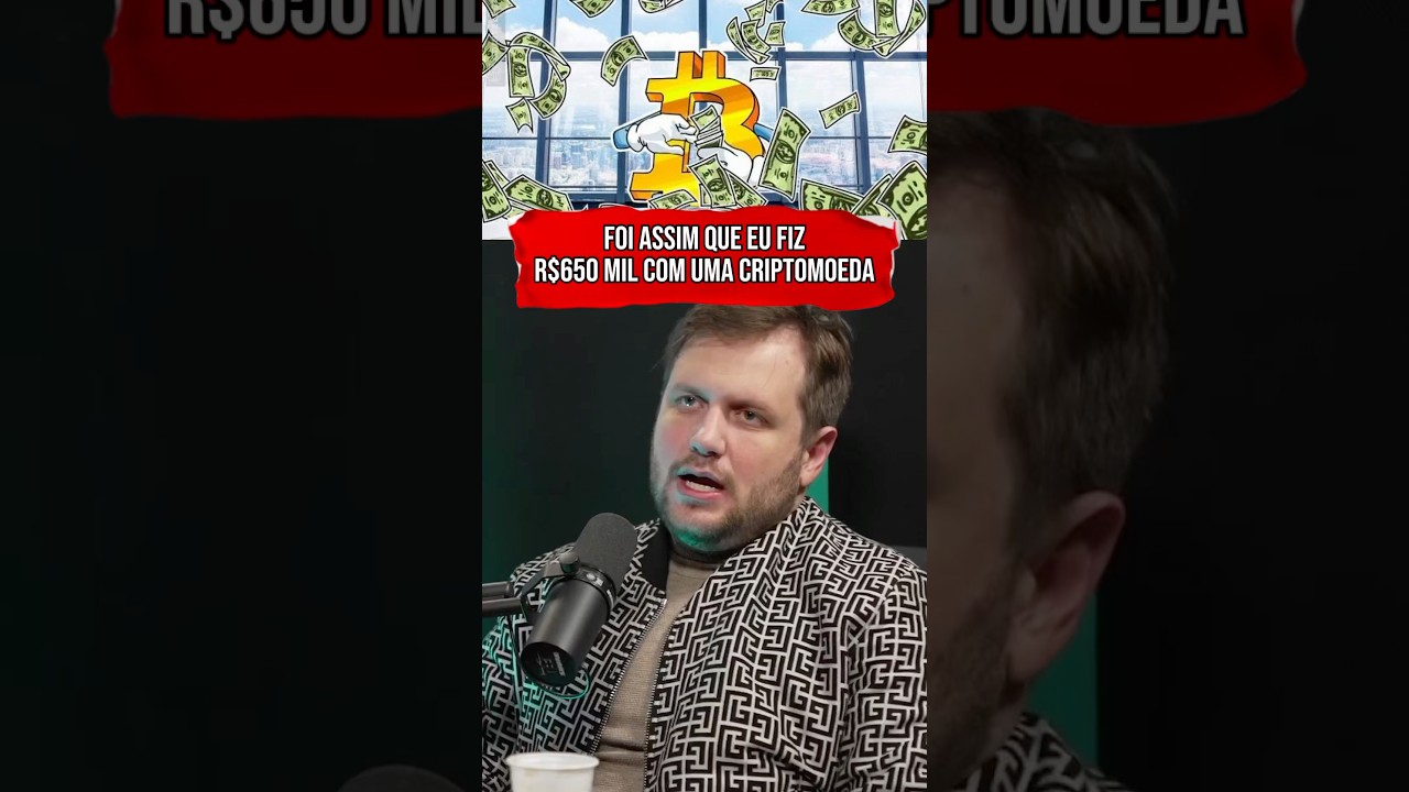 FOI ASSIM QUE EU FIZ R$650 MIL COM UMA CRIPTOMOEDA #shorts