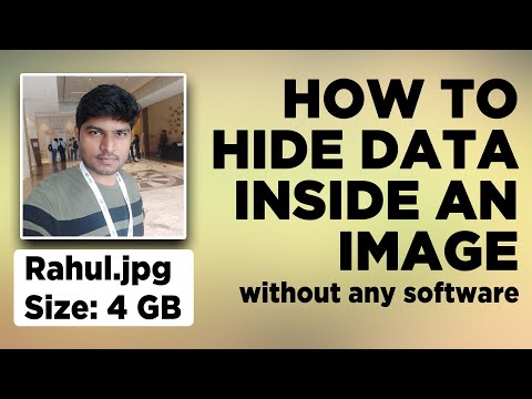How to Hide Data inside an Image?