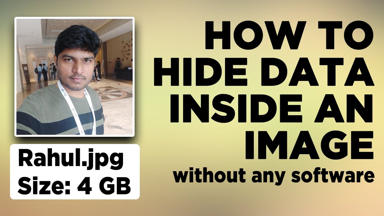 Learn How to Hide Data Inside an Image Easily 🖼️