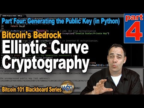 Bitcoin 101 - Elliptic Curve Cryptography - Part 4 - Generating the Public Key (in Python)