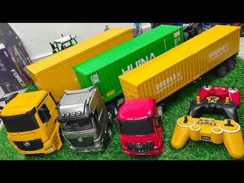 Unboxing Mobil R/C Truck Kontainer , Mobil Dumtruck , Truk oleng Panjang ,