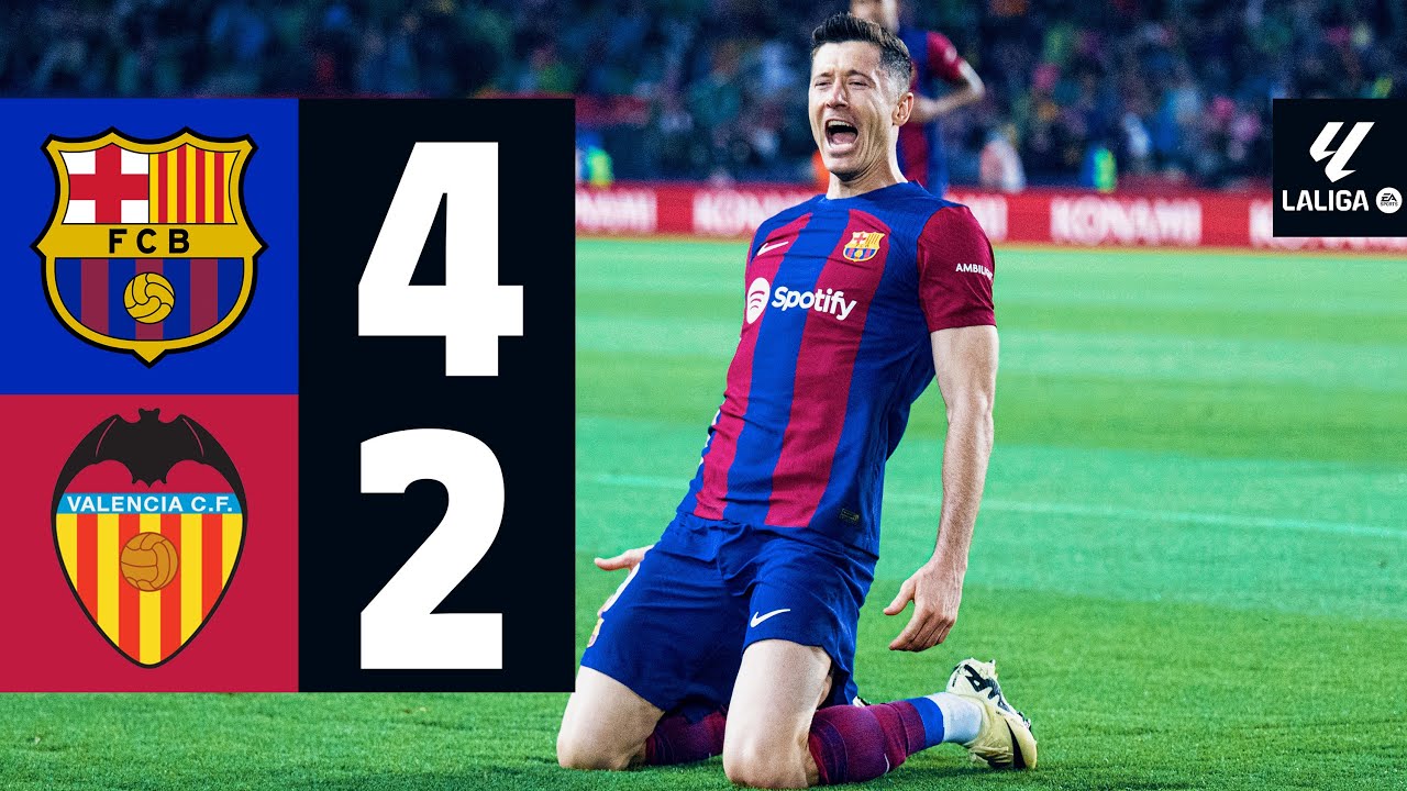 FC Barcelona 4-2 Valencia | La Liga MD33 ⚽