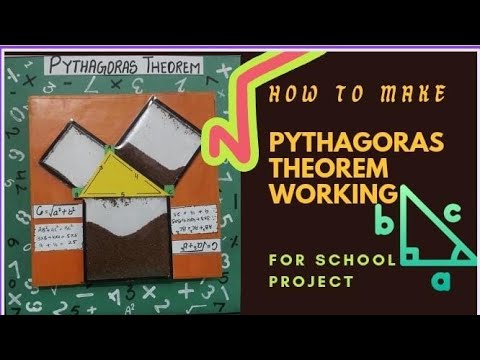 how to make Pythagoras Theorem working model for school project/math tlm model/math exhibition model