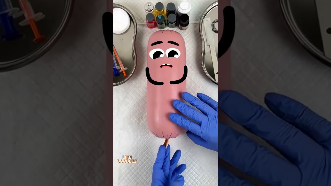 Hilarious Life Doodles: Sausage Worm Operation 😂 | Funny Animated Shorts