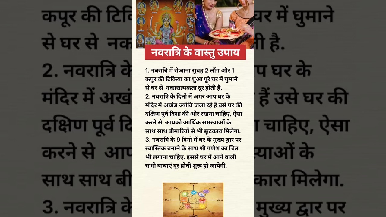 नवरात्रि वास्तु उपाय और टिप्स ✨