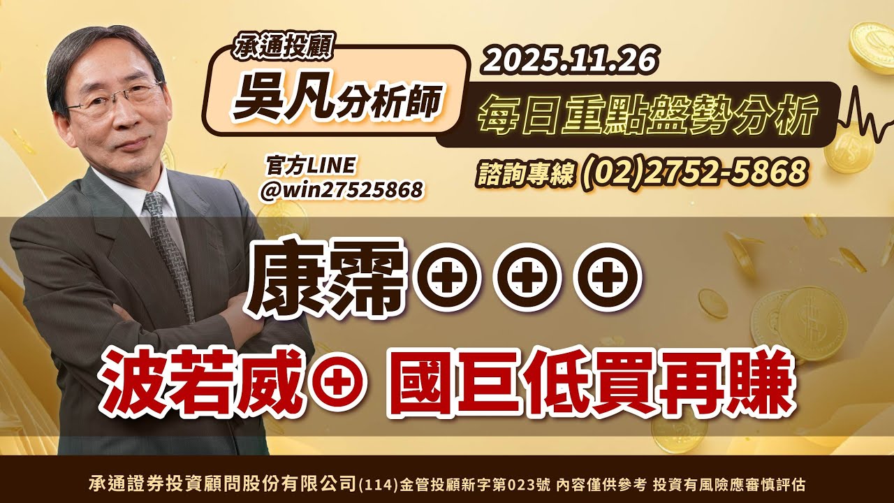 20251126 康霈、波若威、國巨低買再賺📈