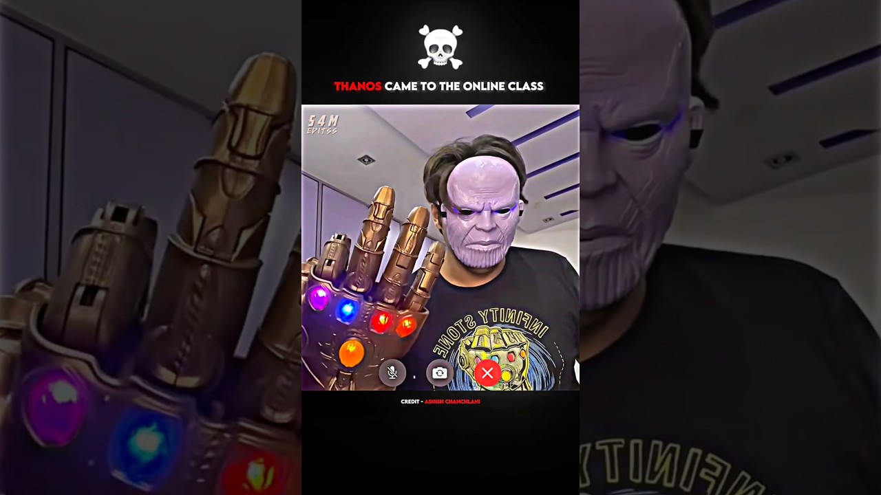 Thanos's Surprise Entry in Online Class 😱