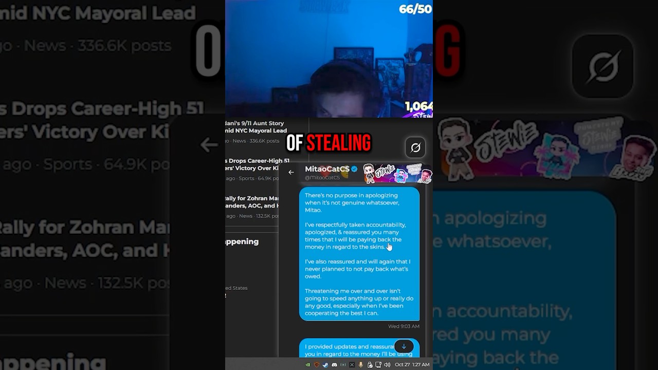 Stewie2K Reacts to $25K CS2 Skin Theft 🎮