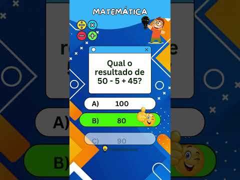 Quiz de Matemática - Teste suas habilidades com este desafiador #quiz #matemática