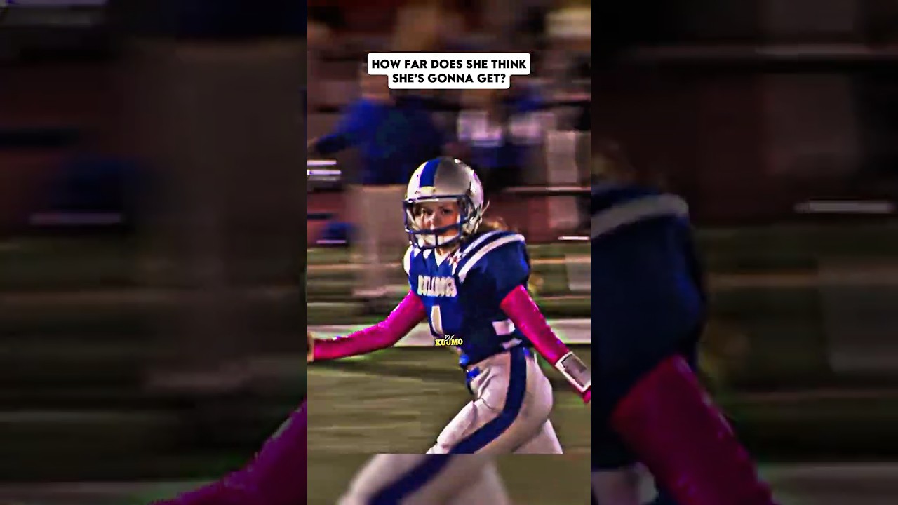 Can She even Score a TOUCHDOWN? โ ๏ธ #nfl #shorts