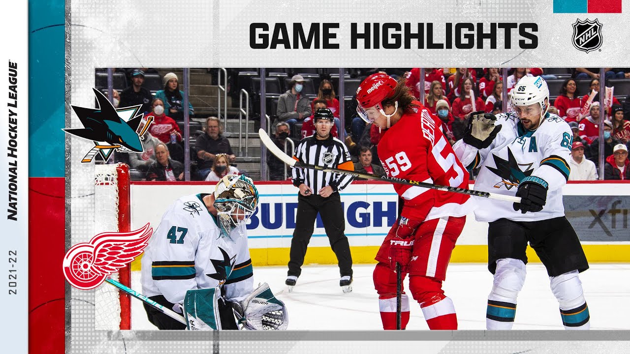 NHL Highlights: Sharks vs. Red Wings | Exciting Plays from 1/4/22 ๐