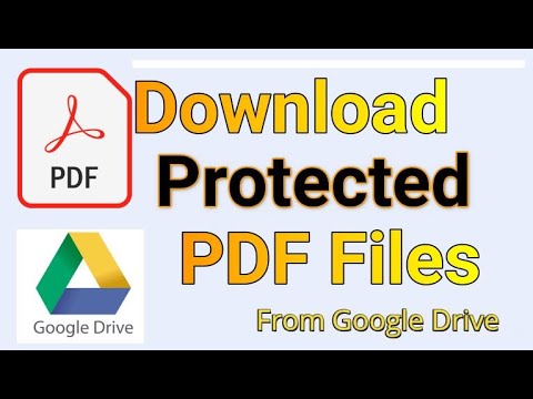Download Protected PDF Files from Google Drive (the easy way) (Shhh dont tell anybody :D)