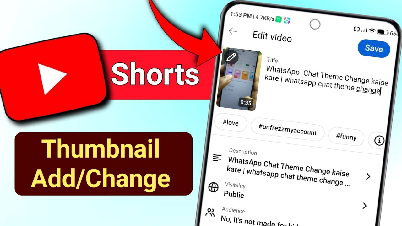 YouTube Shorts Thumbnail Change Guide 📸