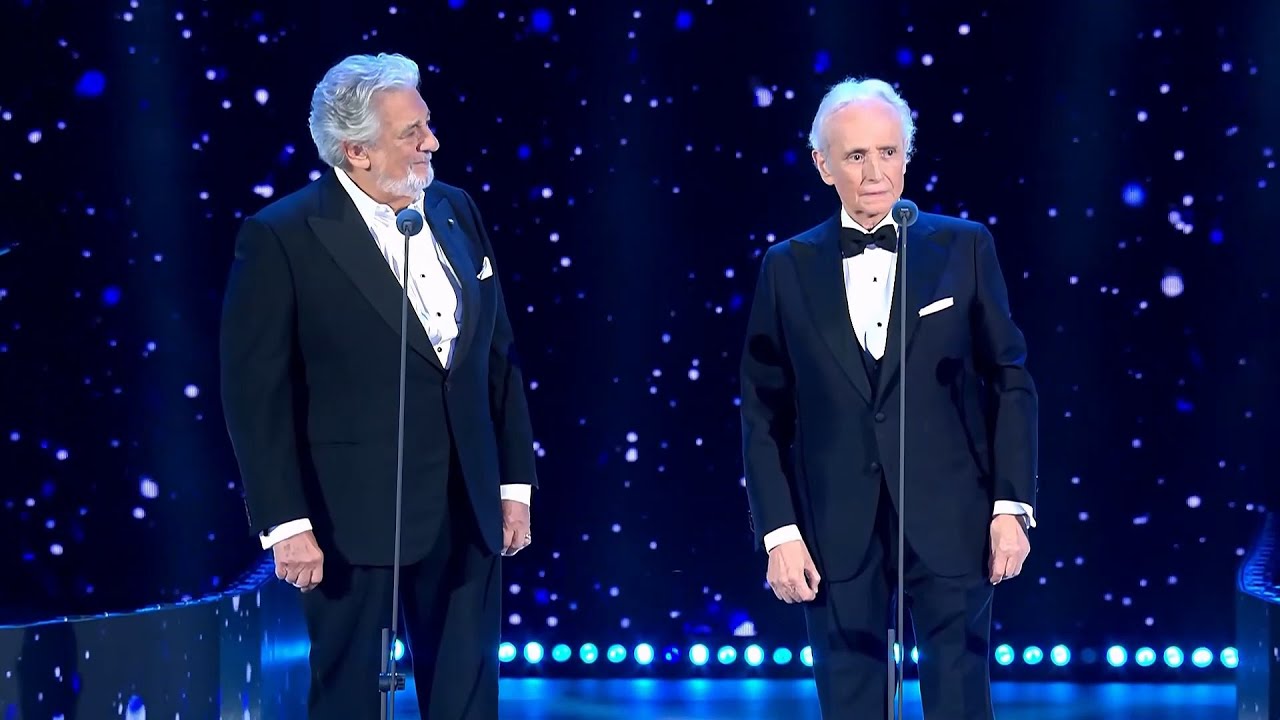 Domingo & Carreras Perform 'My Way' at Pavarotti 90 🎶