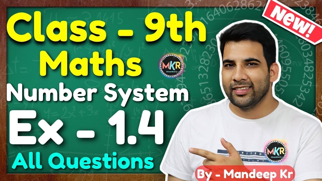 Class 9 Maths: Number System Exercises Q1-Q5 📘