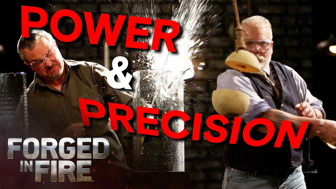 Railroad Spikes Transformed into 3 Blades ⚒️