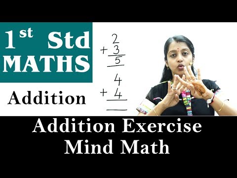 Mathematics For Class 1 | Addition | Addition Exercise - Mind Math | Maths For Kids