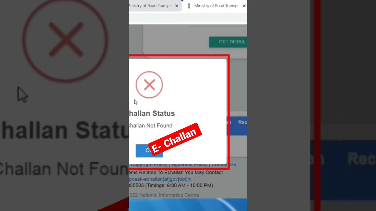 E-Challan Status Check | Vahan & RTO Raipur 🚗