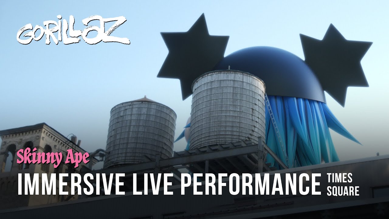 Gorillaz Presents… Skinny Ape Live in Times Square 🎶