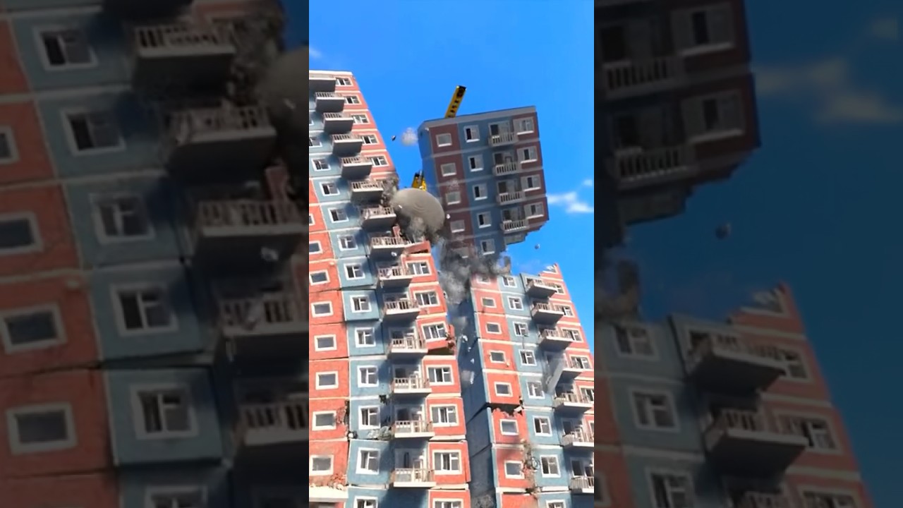 Realistic Building Demolition 😱