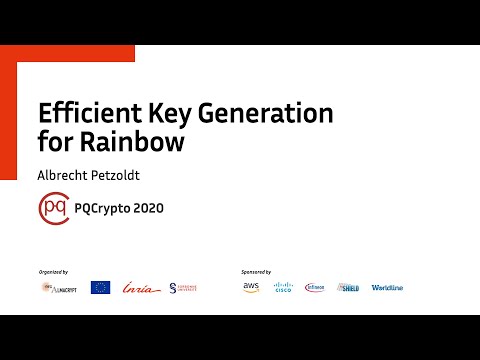 PQCrypto 2020 | Efficient Key Generation... • A. Petzoldt