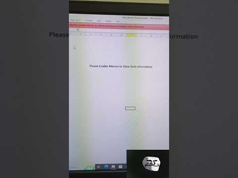 Please Enable Macros to view boq information #exceltutorial #excel