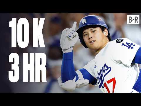 Shohei Ohtani Hits 3 Home Runs, Throws 10 Strikeouts in NLCS Game 4 | 2025 MLB Postseason