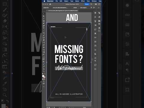 Easily Outline Missing Fonts Directly in Adobe Illustrator
