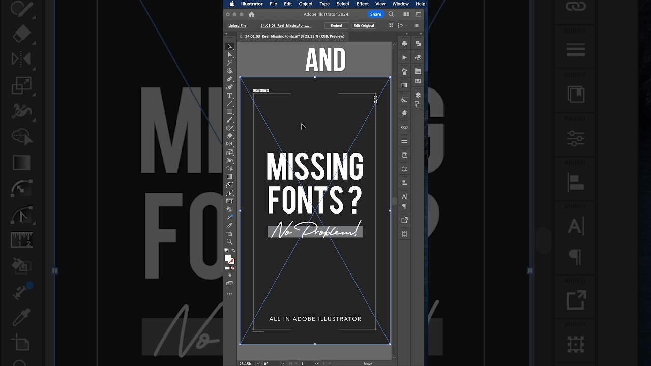 Simplified Method to Identify Missing Fonts in Adobe Illustrator