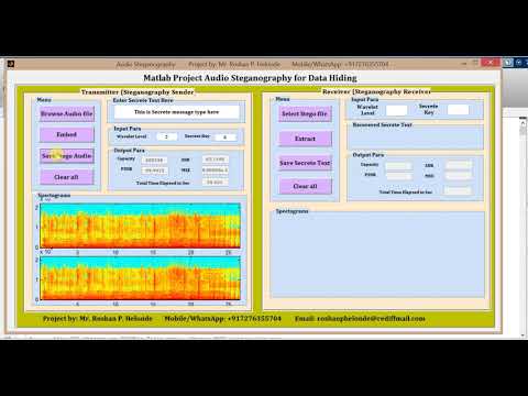 Audio Steganography using Matlab Hide Secret Text in Audio FINAL YEAR PROJECT