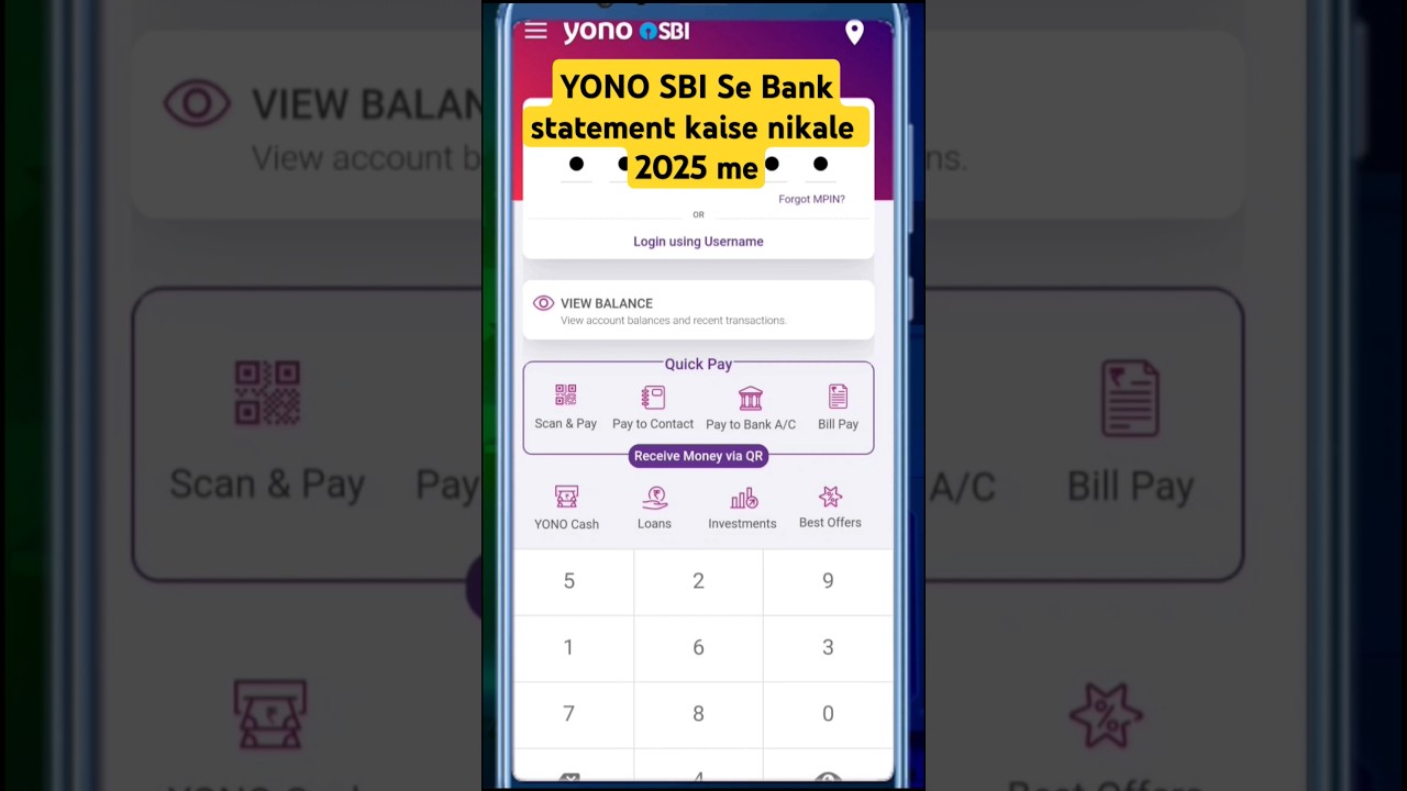 2025 me Yono SBI se Bank statement kaise download karen #arcommunication #sbi #bank #statement