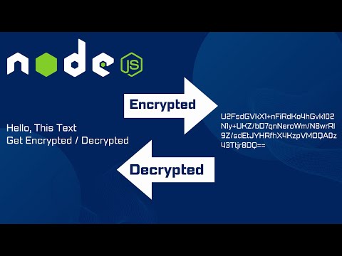 NodeJS Data Encryption & Decryption using CryptoJS Module #nodejs  #crypto