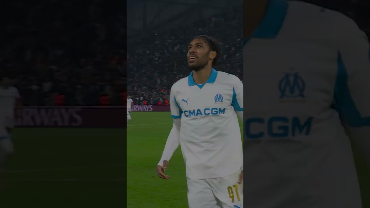 Aubameyang Shines for OM in Champions League ⚽