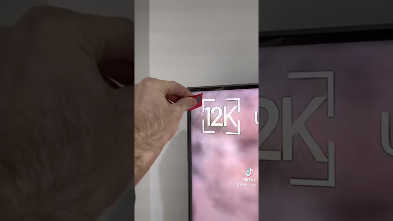 12K HDR 120fps TV Screen Peel: Before and After Comparison
