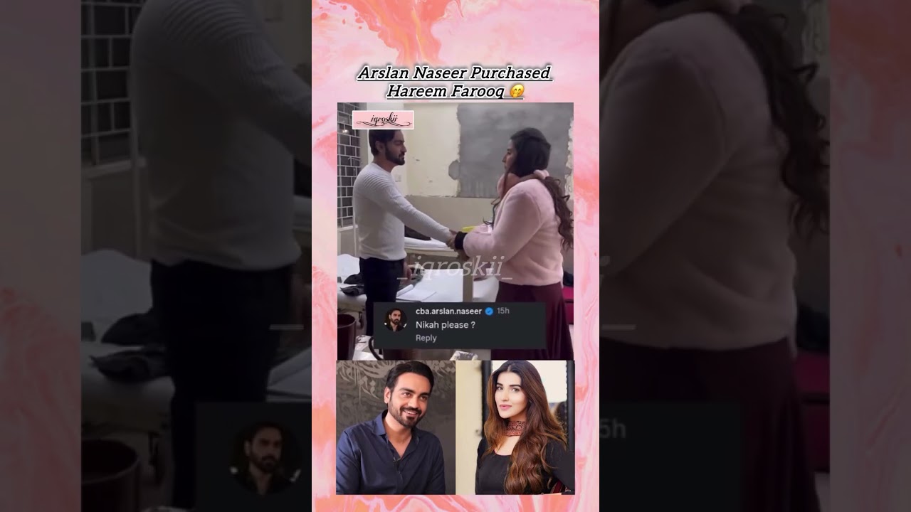 Arslan Seer Proposes to Hareem Farooq 💍