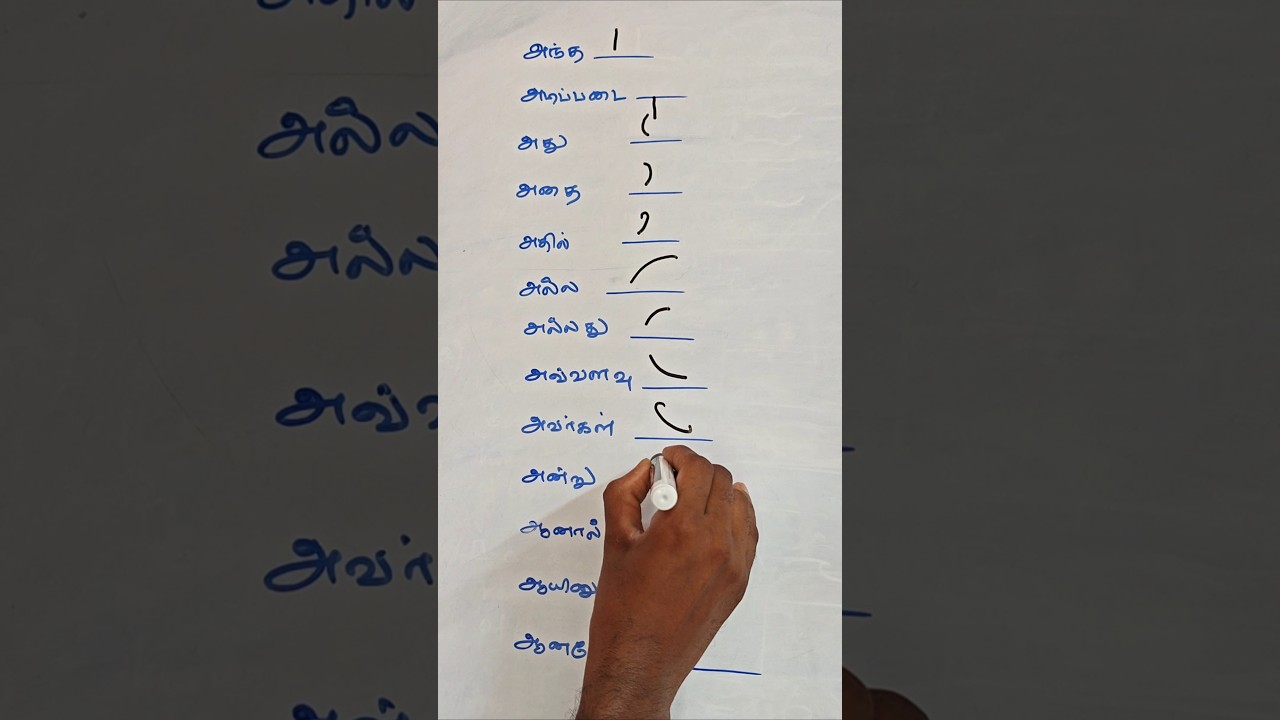 Tamil Shorthand Confusing Words Explained ✍️