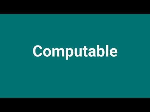 'Computable' Meaning and Pronunciation