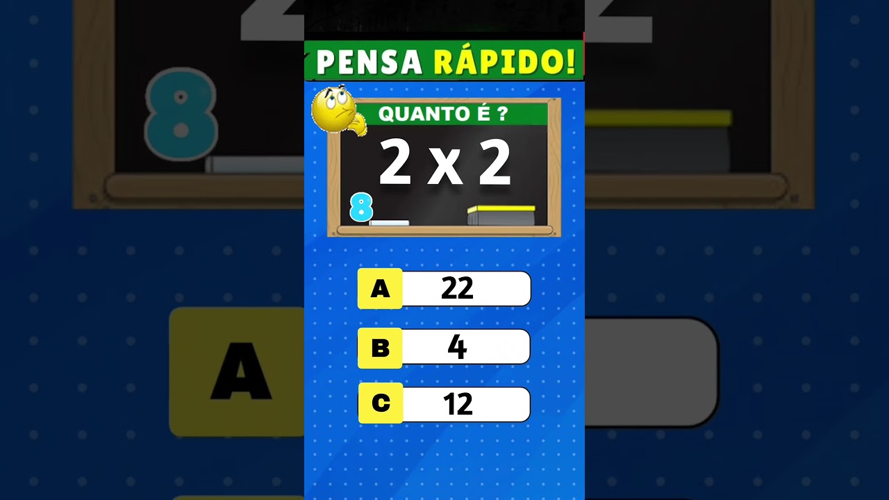 ✅ QUIZ DE MATEMÁTICA #matematica #matemática #matematika #quiz #quiztime