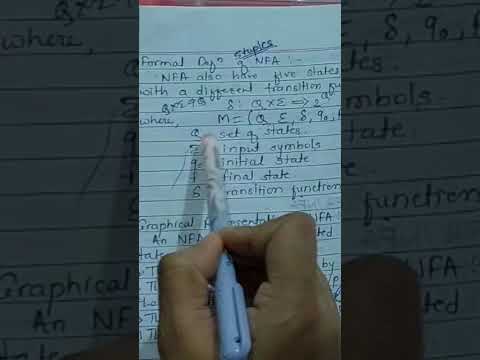 TOC/Automata Theory/Formal Definition of NFA